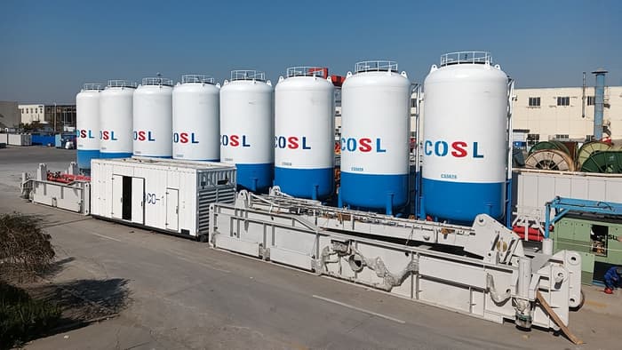 300bbl Barite Bulk Silos for CNOOC